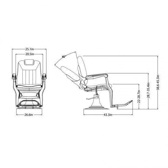 Barber chair DIR Artura