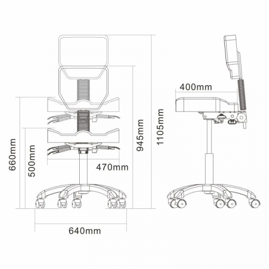 Salon stool DIR Cadence