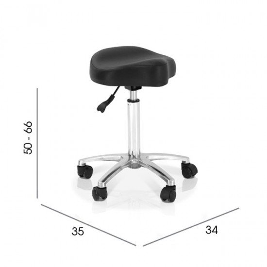 Salon saddle stool REM Mustang