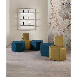 Waiting seat bench Salon Ambience Hex Waiting seat bench Salon Ambience Hex