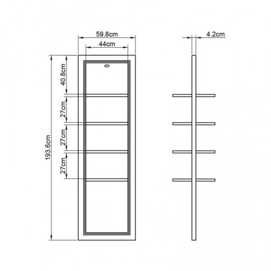 Salon display shelf DIR Gondola