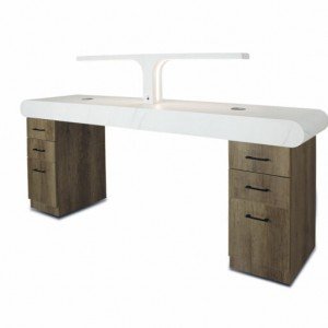 Manikiūro stalas REM Monaco dviejų darbo vietų Manikiūro stalas REM Monaco dviejų darbo vietų