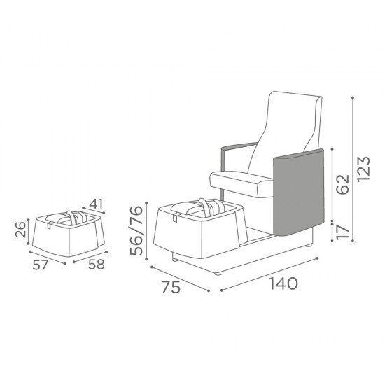 Pedicure chair Medical and Beauty Atlantis