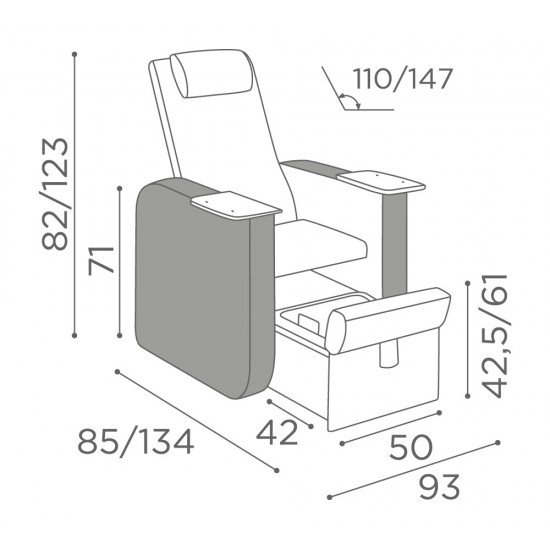 Pedicure chair Medical and Beauty Prestige