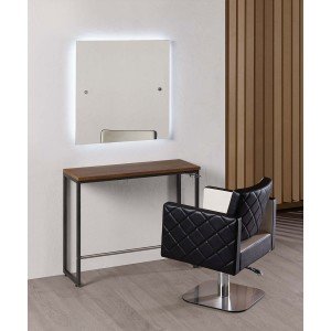 Kirpyklos veidrodis Salon Ambience London LED