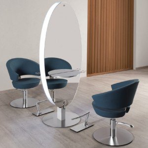 Kirpyklos veidrodis dvipusis Salon Ambience Mercury Kirpyklos veidrodis dvipusis Salon Ambience Mercury