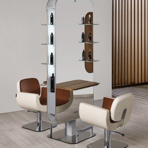 Kirpyklos veidrodis dvipusis Salon Ambience New York Kirpyklos veidrodis dvipusis Salon Ambience New York