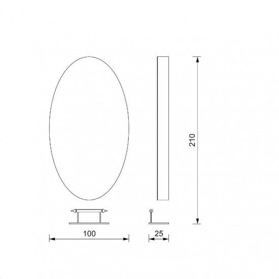 Salon station mirror Vezzosi Cleopatra Wall Salon station mirror Vezzosi Cleopatra Wall