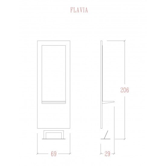 Kirpyklos veidrodis Vezzosi Flavia Kirpyklos veidrodis Vezzosi Flavia