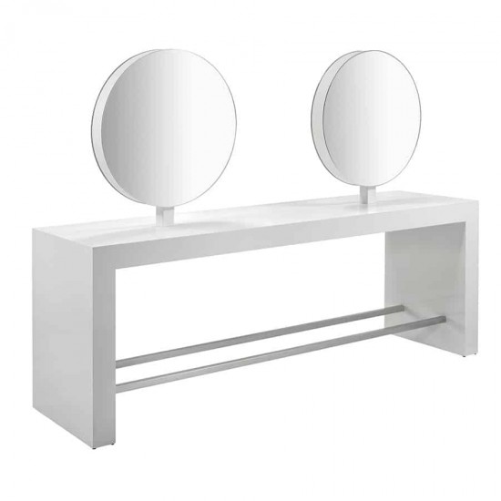 Salon station mirror double Vezzosi Polaris 5180