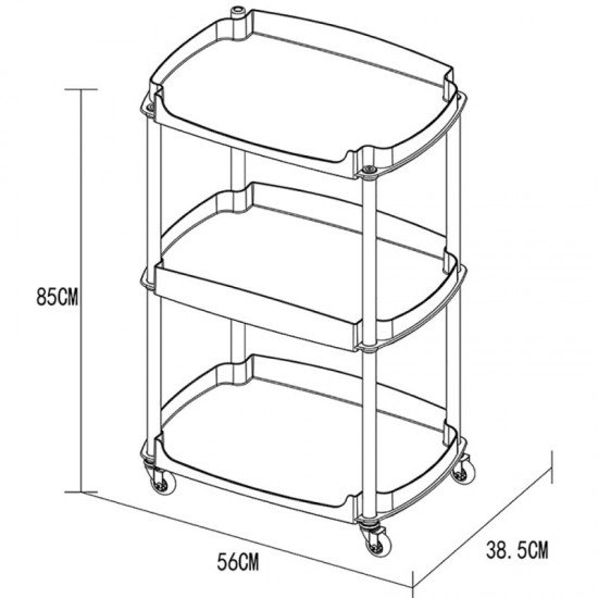 Salon Trolley DIR Spa Roller