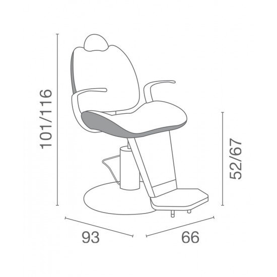 Barber kėdė Luca Rossini Figaro