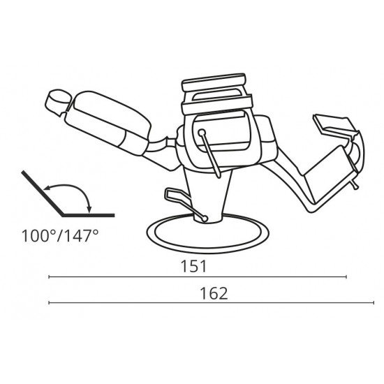 Barber kėdė Salon Ambience Elite plius