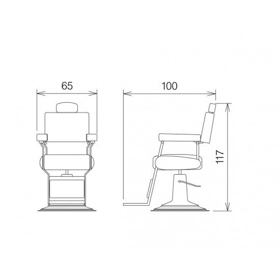 Barber kėdė Vezzosi Dandy
