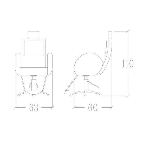 Barber kėdė Vezzosi Gingerman