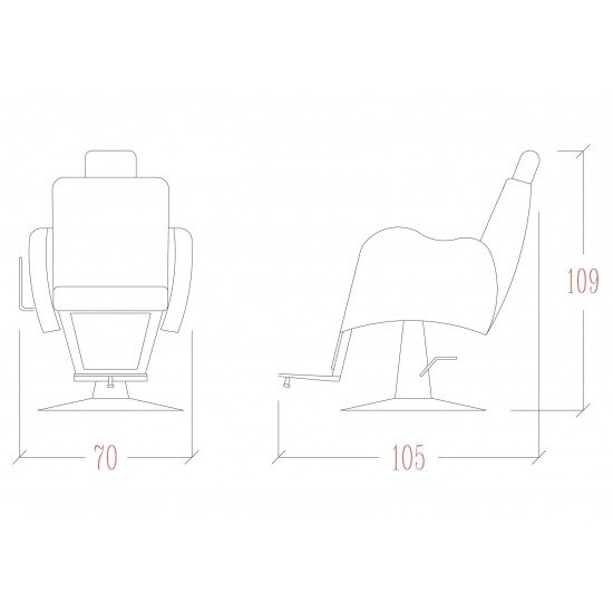 Barber kėdė Vezzosi Newton Plus