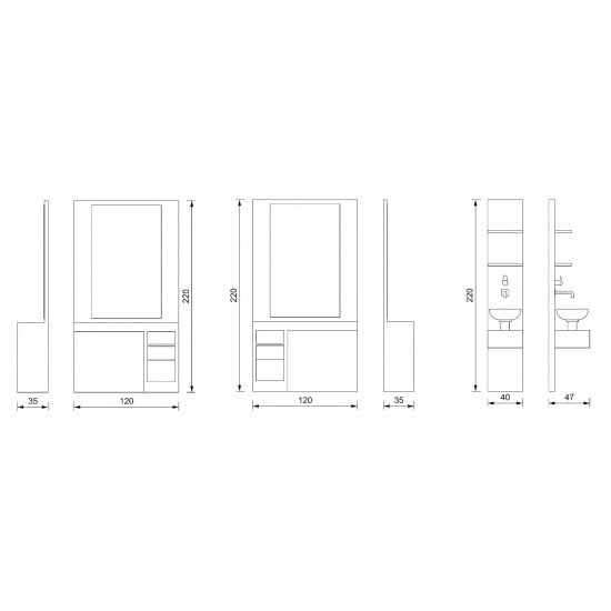 Barber konsolė Vezzosi Jazz