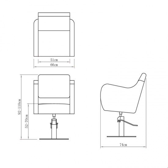 Kirpyklos kėdė DIR Bellano