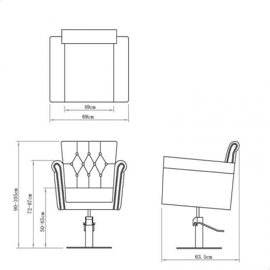 Kirpyklos kėdė DIR Lion II Kirpyklos kėdė DIR Lion II