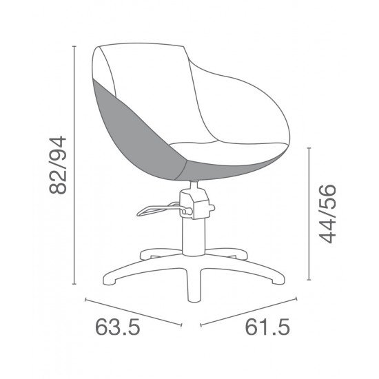 Kirpyklos kėdė Luca Rossini Aurora