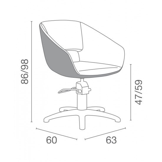 Kirpyklos kėdė Luca Rossini Bea