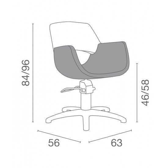 Kirpyklos kėdė Luca Rossini Bella