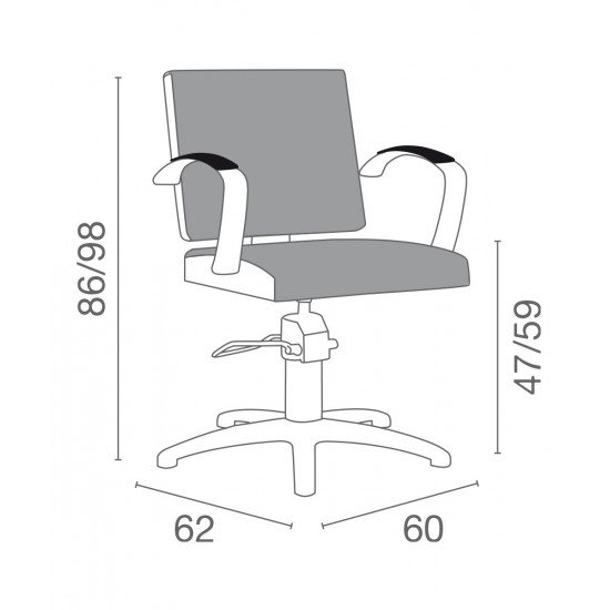 Kirpyklos kėdė Luca Rossini Diva