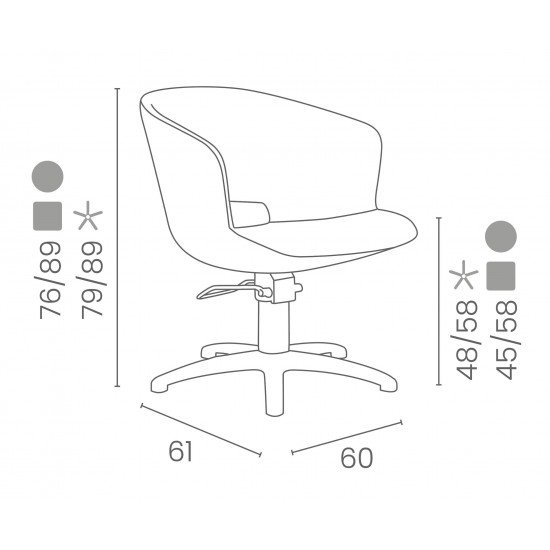 Kirpyklos kėdė Luca Rossini Elena