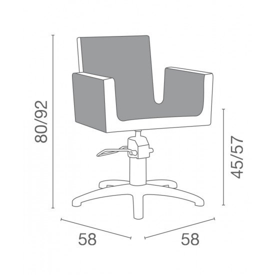 Kirpyklos kėdė Luca Rossini Mia