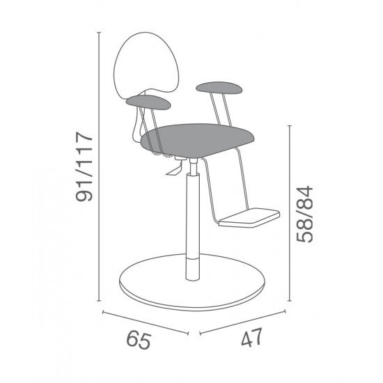 Kirpyklos kėdutė vaikams Luca Rossini Piccolo