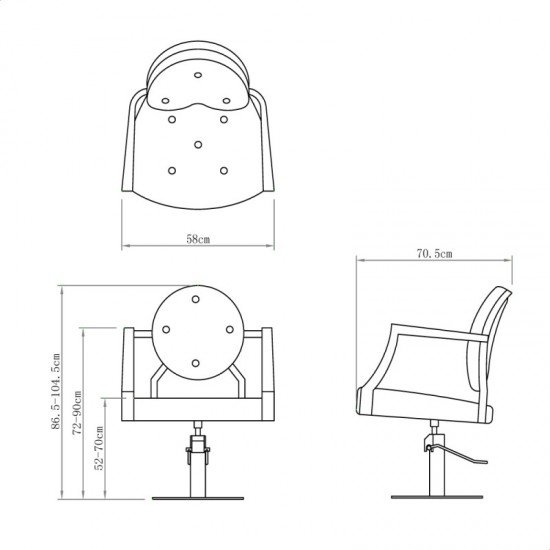 Kirpyklos kėdė DIR Regent
