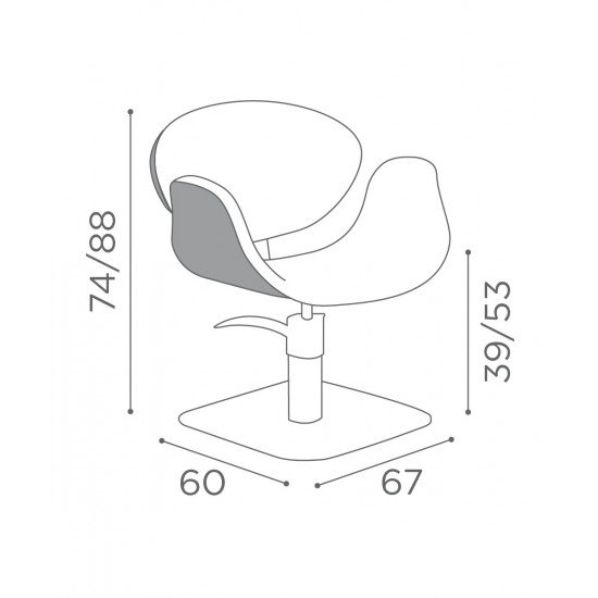 Kirpyklos kėdė Salon Ambience Amber II Kirpyklos kėdė Salon Ambience Amber II