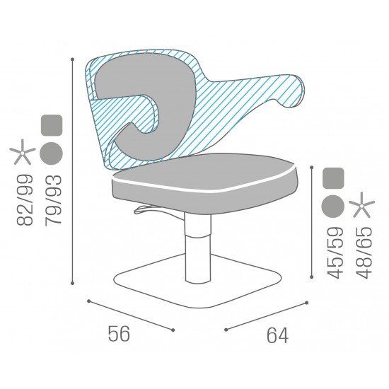 Kirpyklos kėdė Salon Ambience Embrace Kirpyklos kėdė Salon Ambience Embrace