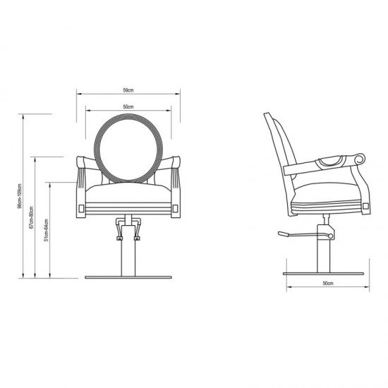 Kirpyklos kėdė DIR Venture Kirpyklos kėdė DIR Venture