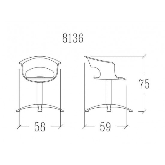 Kirpyklos kėdė Vezzosi Apple