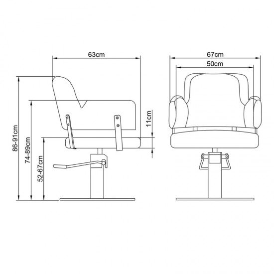 Kirpyklos kėdė DIR Vince