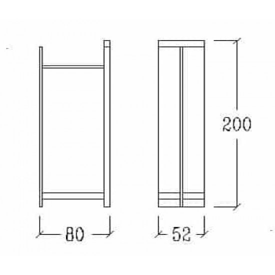 Kirpyklos laukiamojo drabužių kabykla Vezzosi Xilema Closet