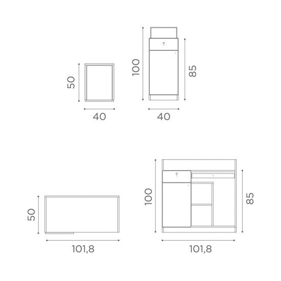 Registratūros stalas Medical and Beauty Nirvana