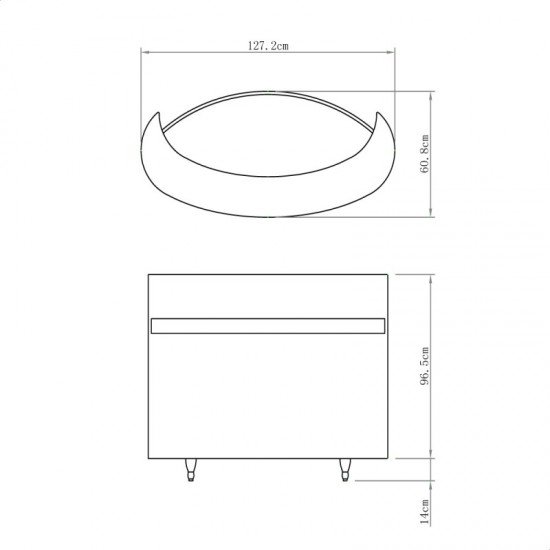 Registratūros stalas DIR Star Ferry su LED apšvietimu