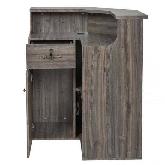 Registratūros stalas DIR Valencia center su LED apšvietimu