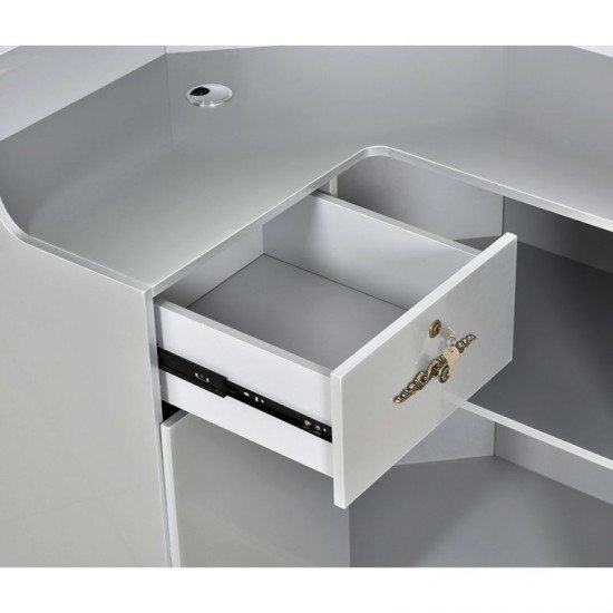 Registratūros stalas DIR Valencia center su LED apšvietimu