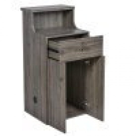 Registratūros stalas DIR Valencia side su LED apšvietimu