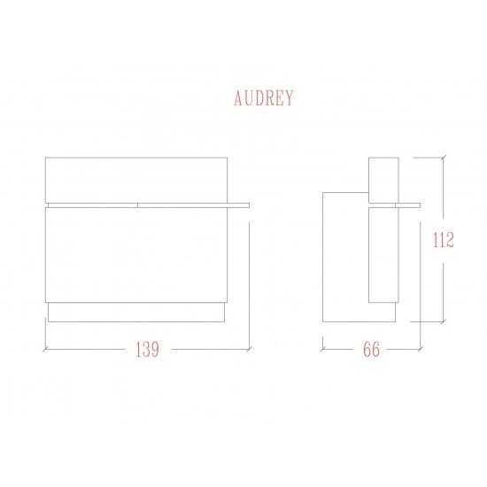 Registratūros stalas Vezzosi Audrey