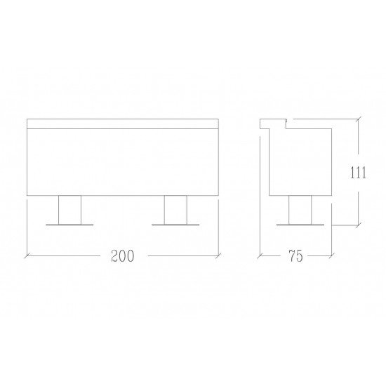 Registratūros stalas Vezzosi Colour desk