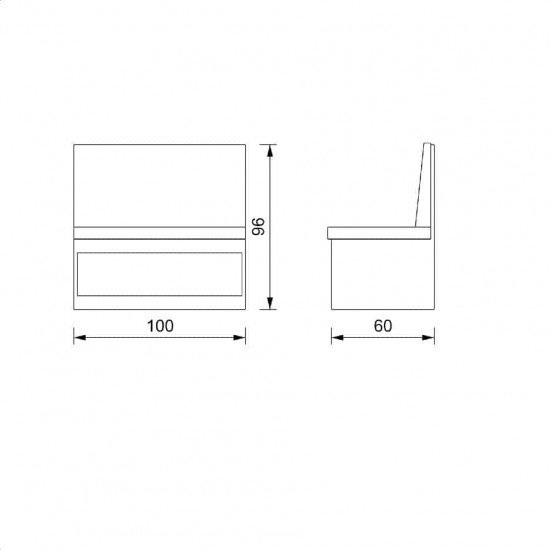 Waiting seat bench Vezzosi Lolita