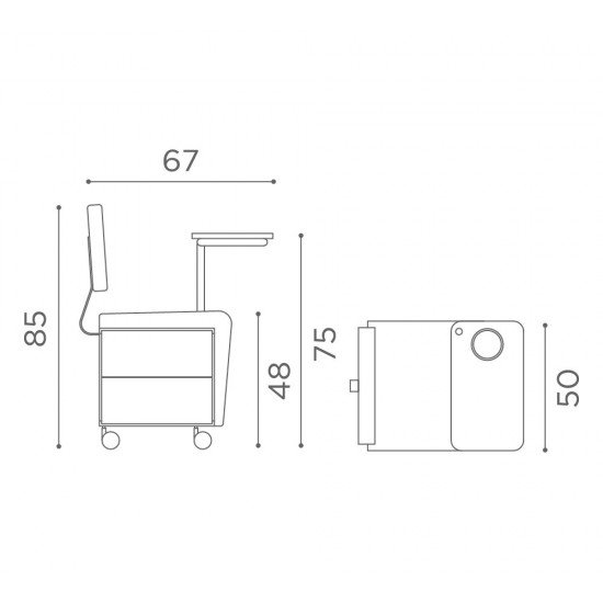 Manikiūro stalas Medical and Beauty Wallie