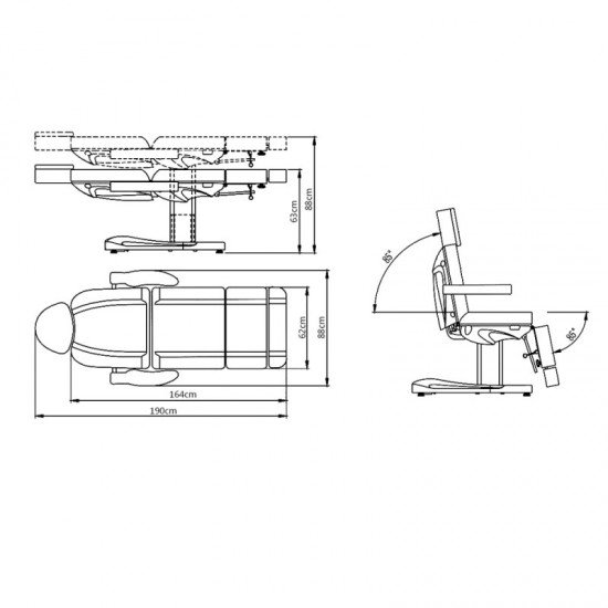 Kosmetologinė lova DIR Roctod