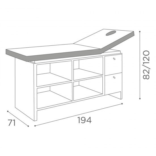 Massage bed Medical and Beauty Eden