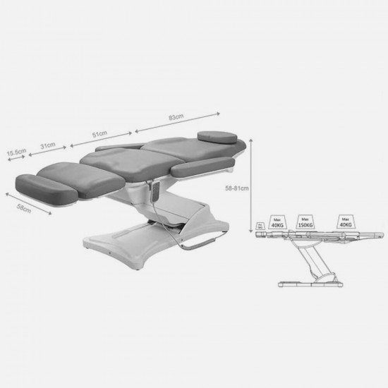 Kosmetologinė lova Sibel Sonia