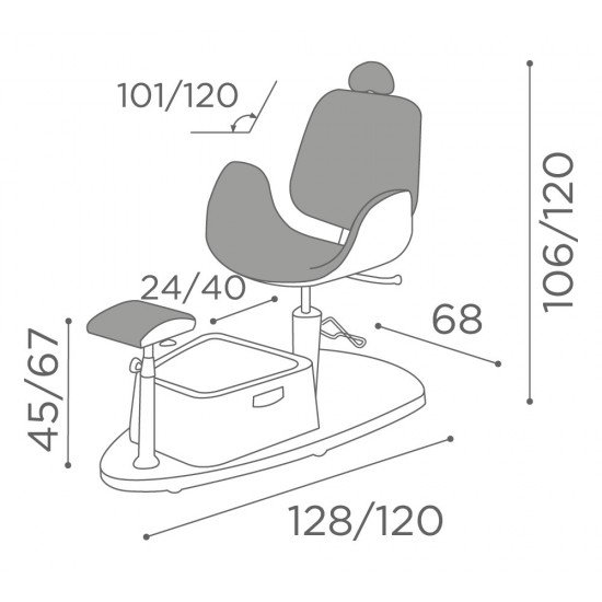 Pedikiūro kėdė Medical and Beauty Oasis